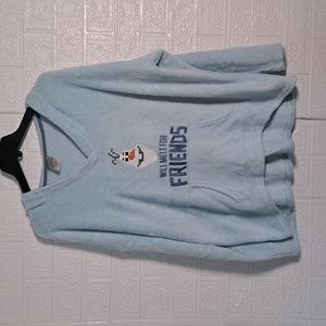 Disney Frozen II Olaf Fleece Hooded Pajama Top